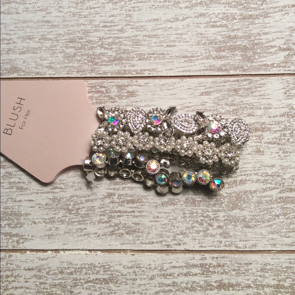 Free with purchase over $25 Silver tone bracelets